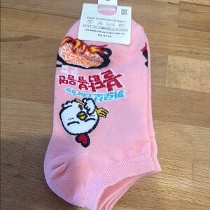 Korean Buldak ramen/ Goraebab socks (2 pairs)
